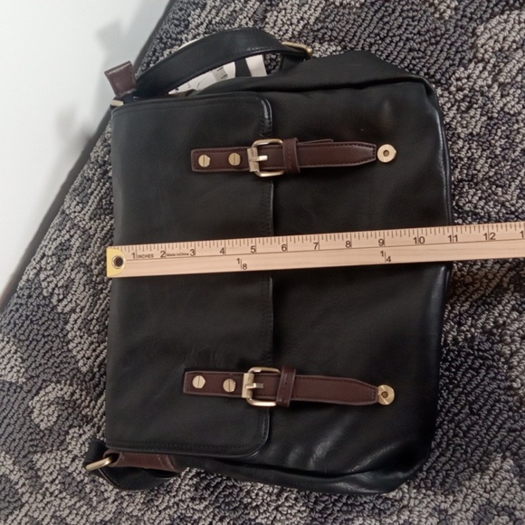 Republic Womens Vegan Leather Messanger Laptop Bag Womens - Picture 10 of 12